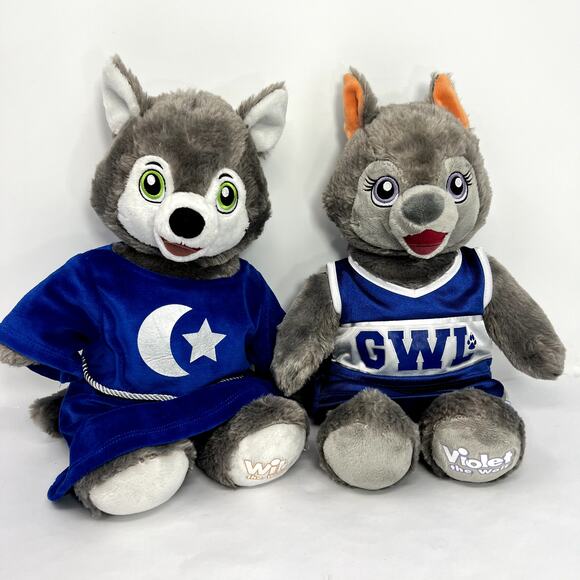 Build A Bear Wiley Violet The Great Wolf Lodge Plush Stuffed Animal Toy Collect - Picture 1 of 9